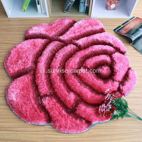 Dywanik 3D z wzorem różanym
